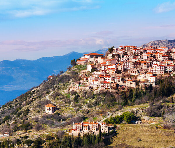 The landscape of Arachova town VIPTransfer The landscape of Arachova town